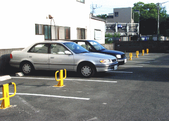 無断駐車防止機の設置例3